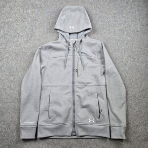 Under Armour Jacket Womens XS Gray Storm 2 Full Zip Cold Gear‎ Infrared Ski